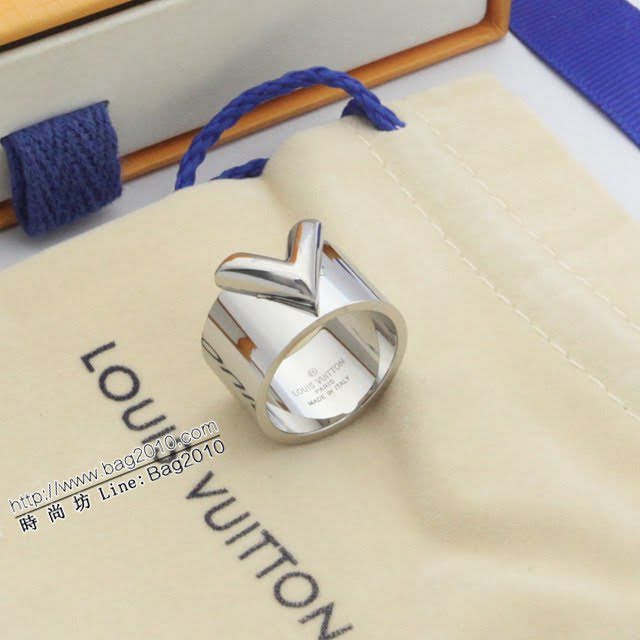 Louis Vuitton新款飾品 路易威登V字母琺瑯戒指 LV戒指間色戒指  zglv1882